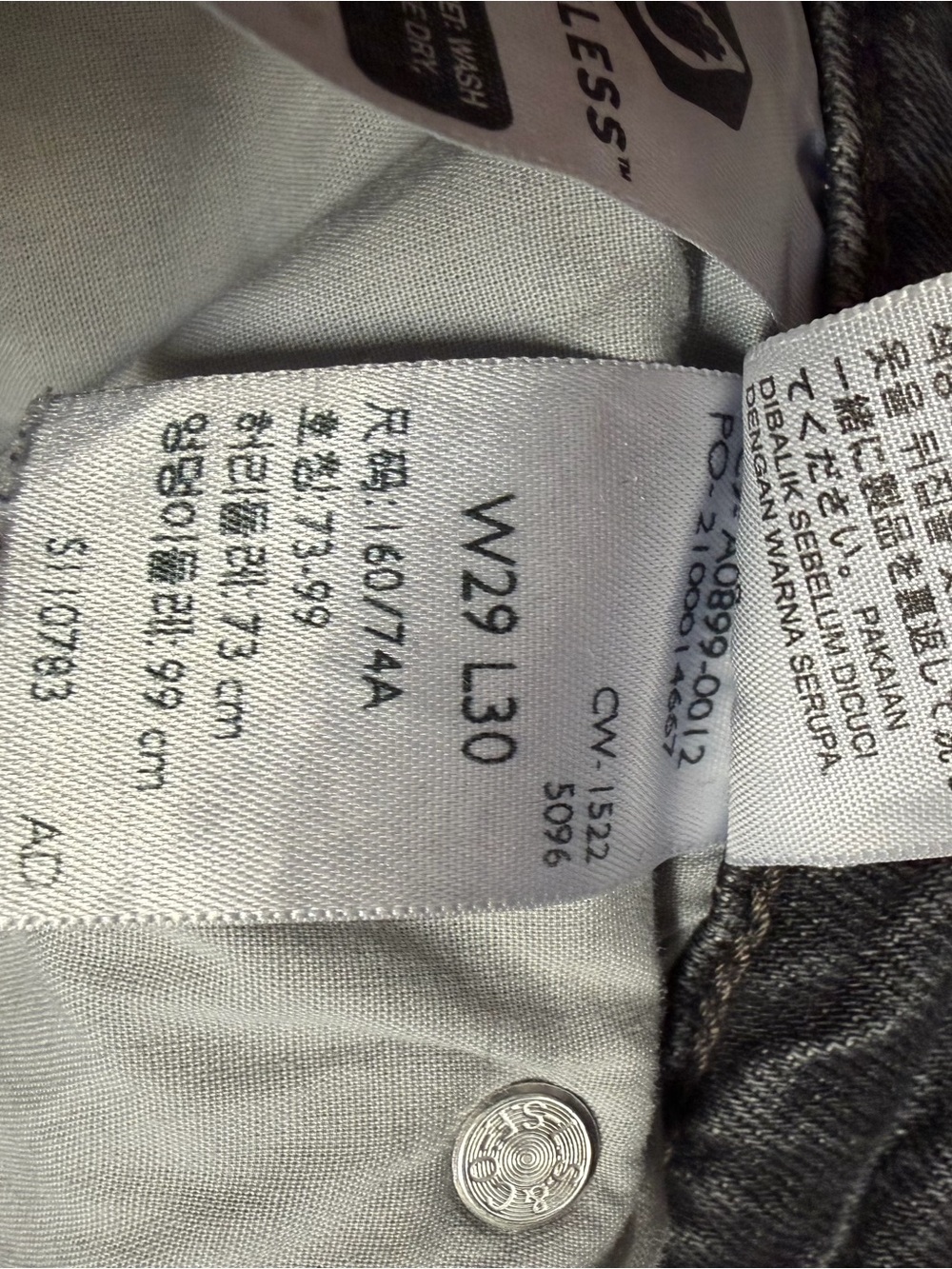 Levi’s 70s High Rise Flare Black Jeans Retro Classic Womens Sz 29 - Picture 10 of 11